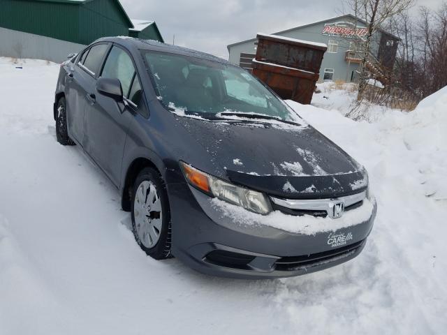 Salvage cars for sale from Copart Montreal Est, QC: 2012 Honda Civic LX