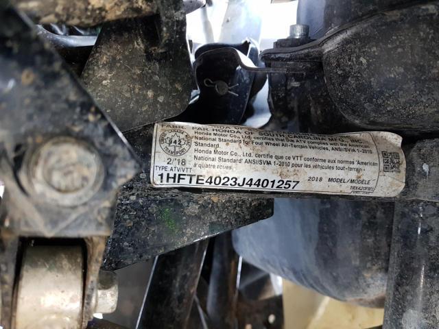 2018 HONDA TRX420 FM 1HFTE4023J4401257