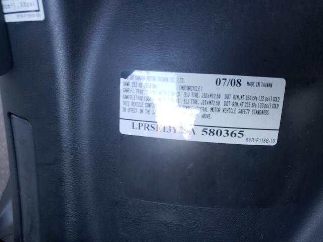 2009 YAMAHA YJ125 LPRSE13Y79A580365