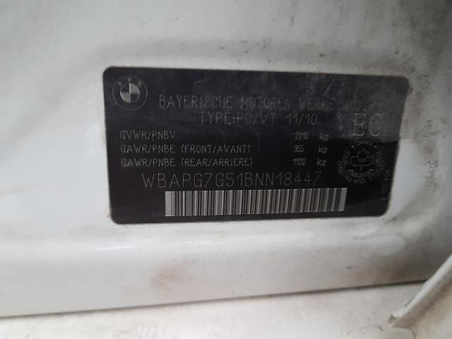 2011 BMW 323 I WBAPG7G51BNN18447