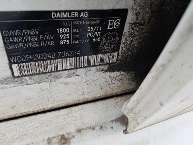 2011 MERCEDES-BENZ B200 WDDFH3DB4BJ736734