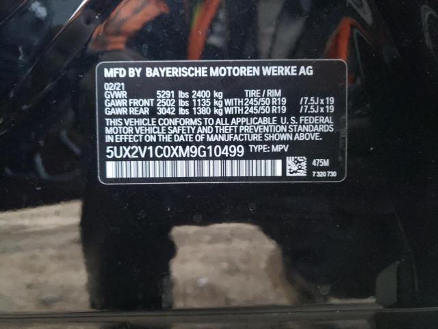2021 BMW X4 XDRIVE3 5UX2V1C0XM9G10499