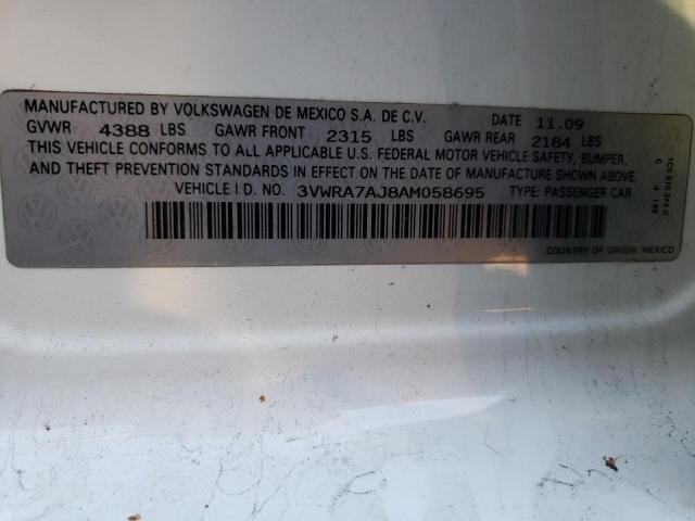 2010 VOLKSWAGEN JETTA WOLF 3VWRA7AJ8AM058695
