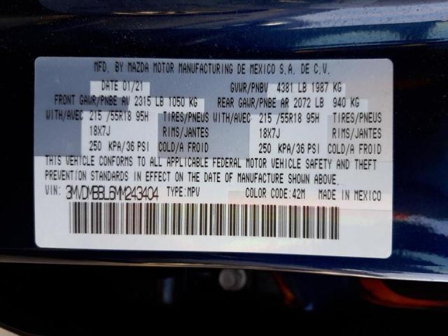 3MVDMBBL6MM243404 Mazda Cx-30 Sele 2021. Фото: 9