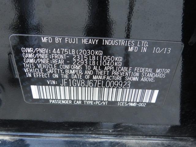 2014 SUBARU IMPREZA WR JF1GV8J67EL009923