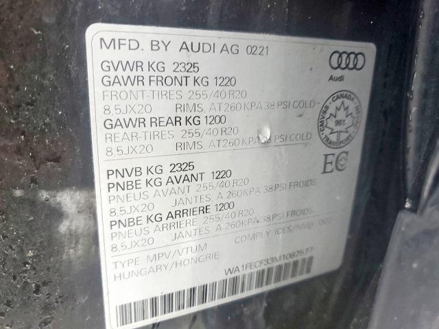2021 AUDI Q3 TECHNIK WA1FECF33M1087577