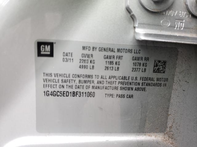 2011 BUICK LACROSSE C 1G4GC5ED1BF311060