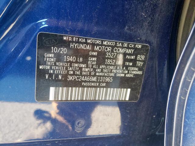 2021 HYUNDAI ACCENT SE 3KPC24A66ME131965