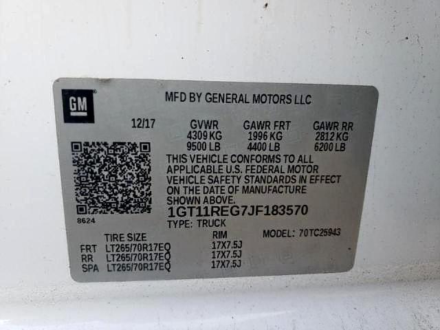 2018 GMC SIERRA C25 1GT11REG7JF183570