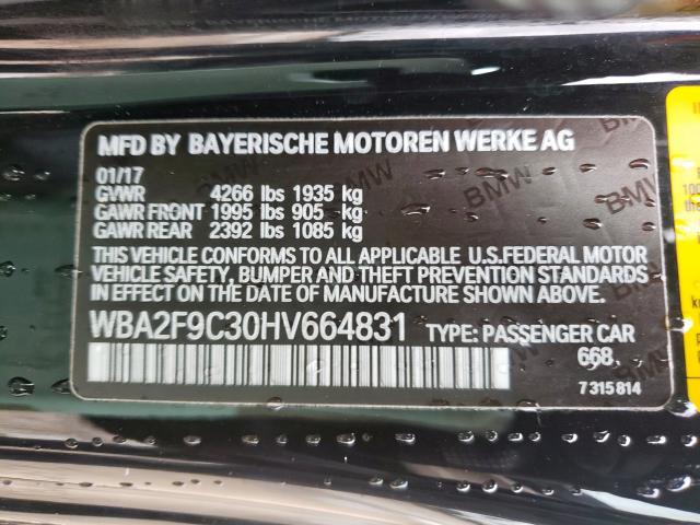 2017 BMW 230I WBA2F9C30HV664831
