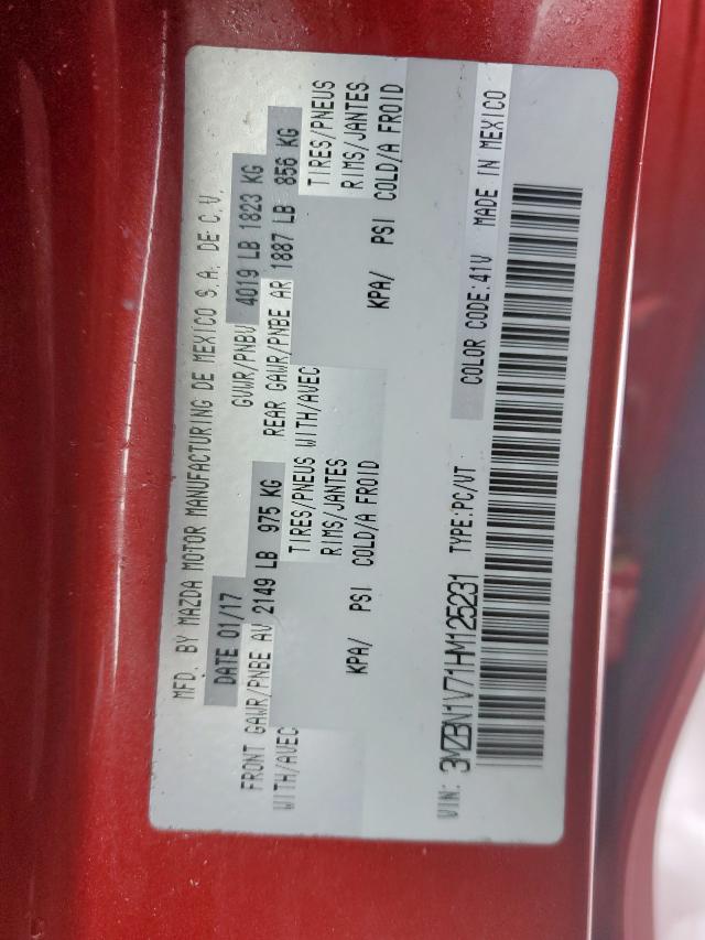 2017 MAZDA 3 TOURING - 3MZBN1V71HM125231