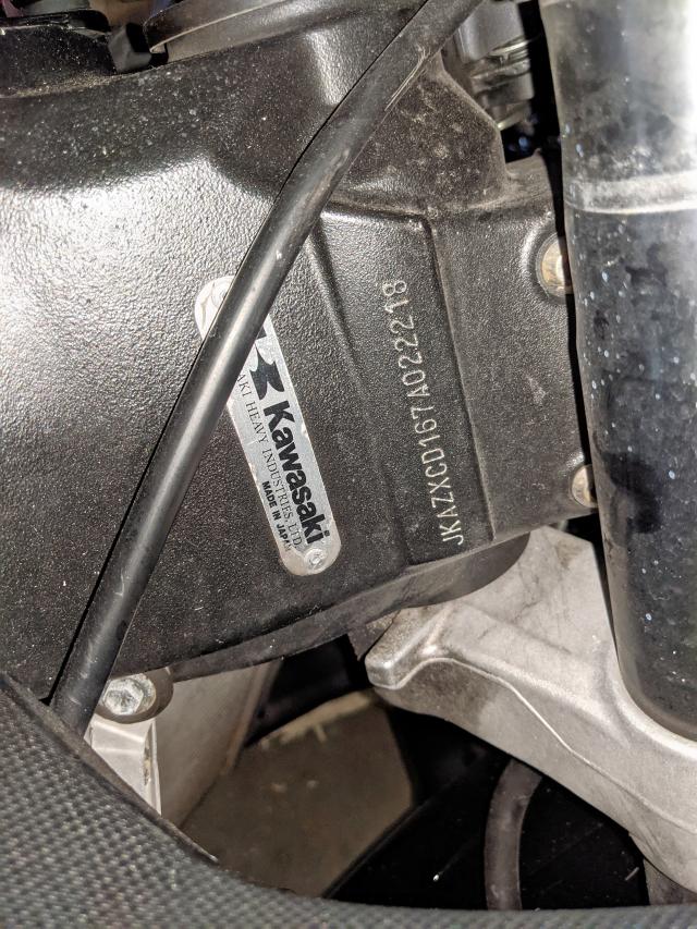 2007 KAWASAKI ZX1000 D JKAZXCD167A022218