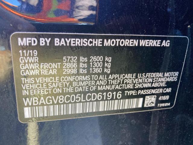 2020 BMW M850XI WBAGV8C05LCD61916