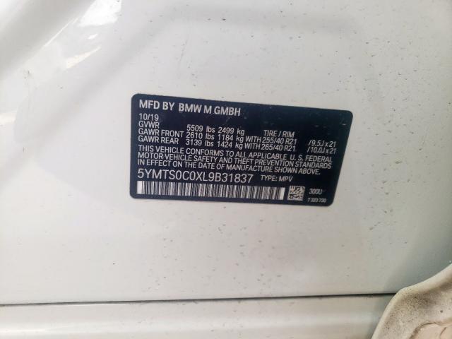 2020 BMW X3 M COMPE 5YMTS0C0XL9B31837