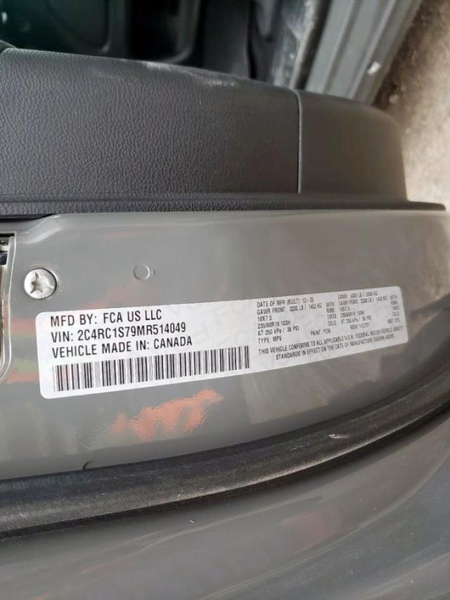 2021 CHRYSLER PACIFICA H 2C4RC1S79MR514049