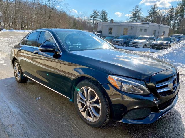 Salvage cars for sale at Billerica, MA auction: 2017 Mercedes-Benz C 300 4matic
