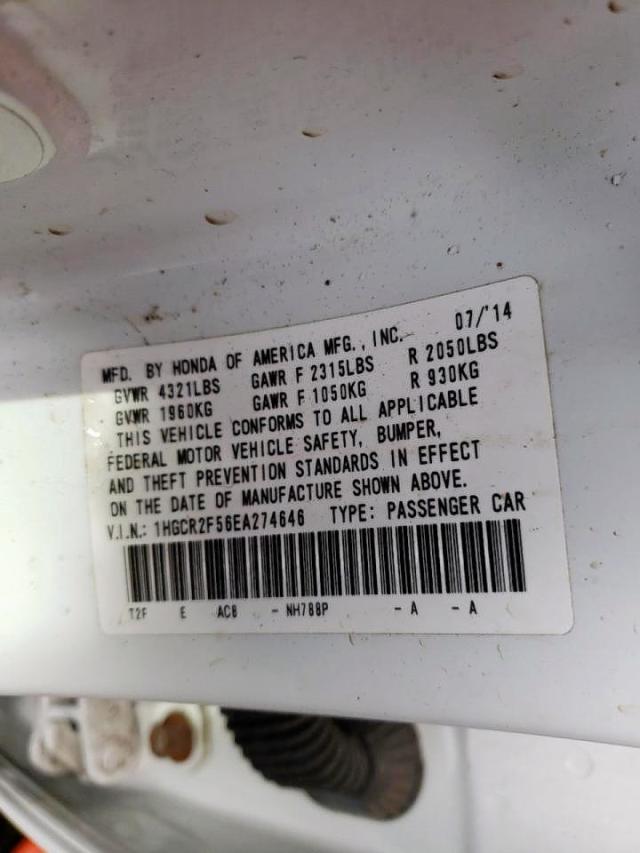 2014 HONDA ACCORD SPO - 1HGCR2F56EA274646
