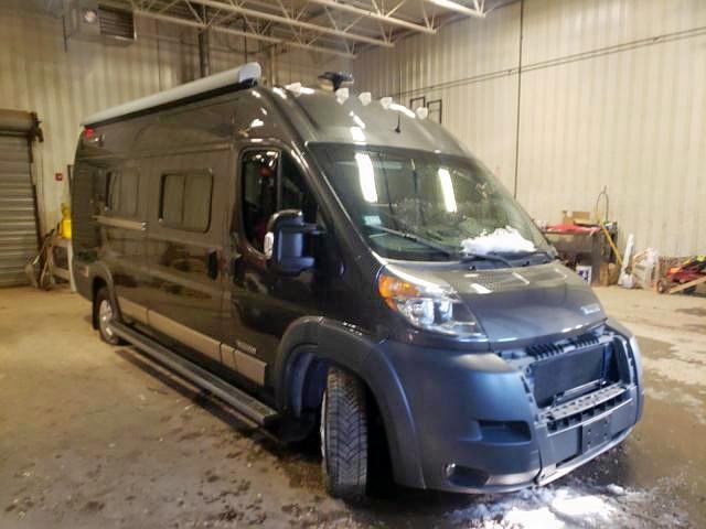 Salvage cars for sale from Copart Lyman, ME: 2019 Dodge RAM Promaster