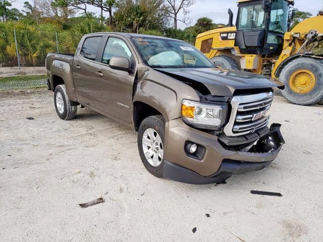 Salvage cars for sale from Copart Fort Pierce, FL: 2016 GMC Canyon SLE