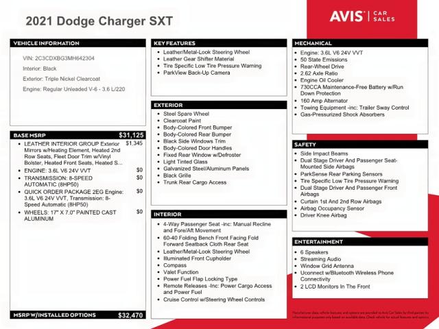 2C3CDXBG3MH642304 Dodge Charger Sx 2021. Фото: 9