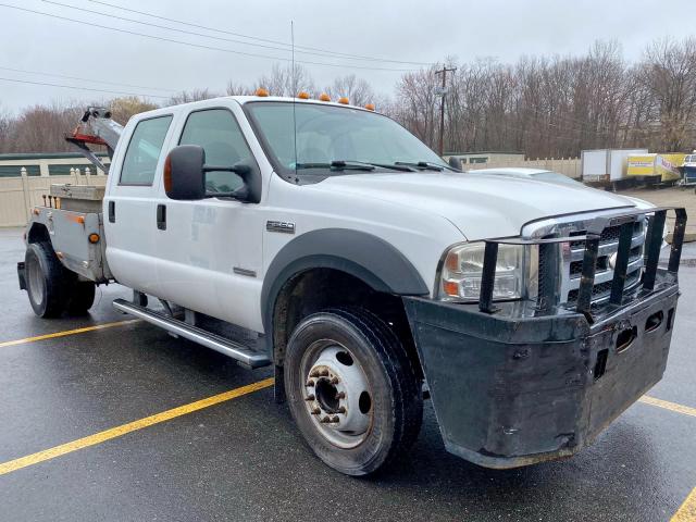 Salvage trucks for sale at Billerica, MA auction: 2006 Ford F550 Super