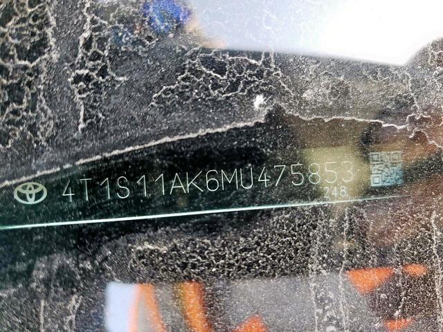 2021 TOYOTA CAMRY NIGH 4T1S11AK6MU475853