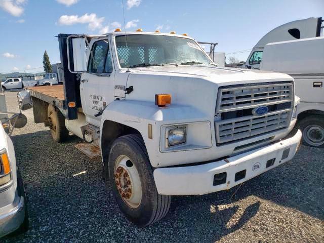 Salvage trucks for sale at Vallejo, CA auction: 1991 Ford F700