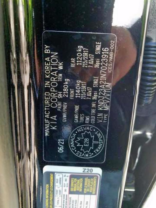 2022 KIA SOUL EV PR KNDJ23A21N7023916