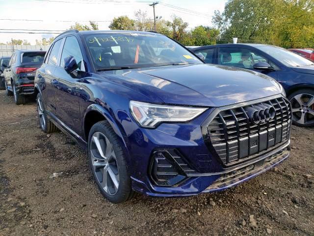 Salvage cars for sale from Copart New Britain, CT: 2022 Audi Q3 Premium