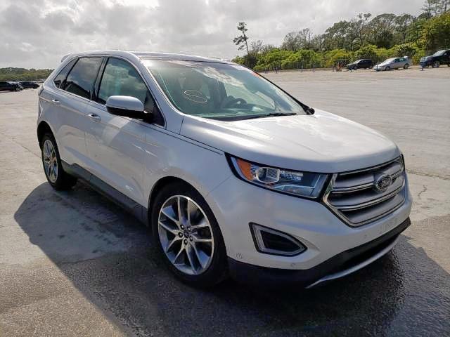 Salvage cars for sale from Copart Fort Pierce, FL: 2015 Ford Edge Titanium