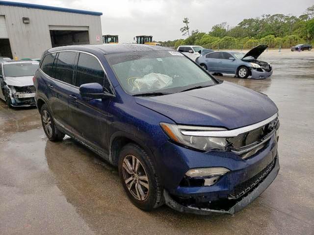 Salvage cars for sale from Copart Fort Pierce, FL: 2016 Honda Pilot EX