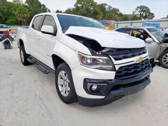 Salvage cars for sale from Copart Fort Pierce, FL: 2021 Chevrolet Colorado L