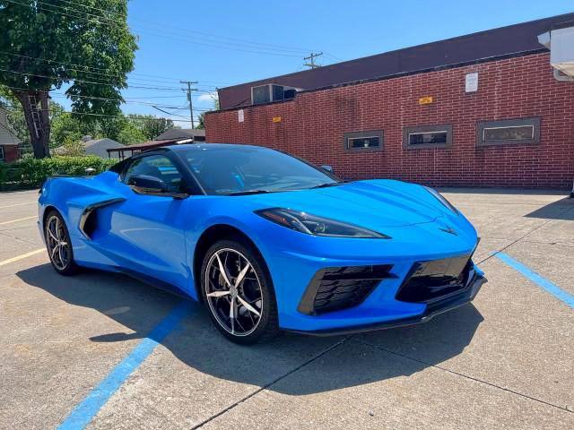Salvage cars for sale from Copart Woodhaven, MI: 2022 Chevrolet Corvette S