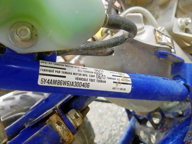 2018 YAMAHA YFM700 R 5Y4AM86W6JA300406