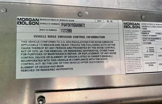 2016 FORD F59 1F64F5KY8G0A09672