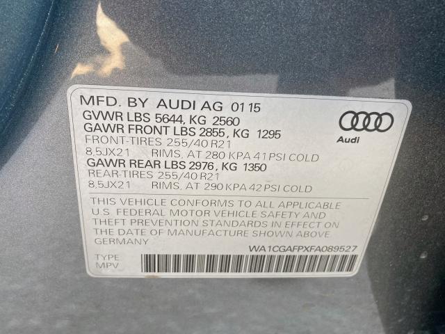 2015 AUDI SQ5 PREMIU WA1CGAFPXFA089527