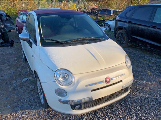 Salvage cars for sale from Copart Montreal Est, QC: 2012 Fiat 500 Lounge