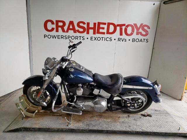 Salvage motorcycles for sale at Kansas City, KS auction: 2006 Harley-Davidson Flstni