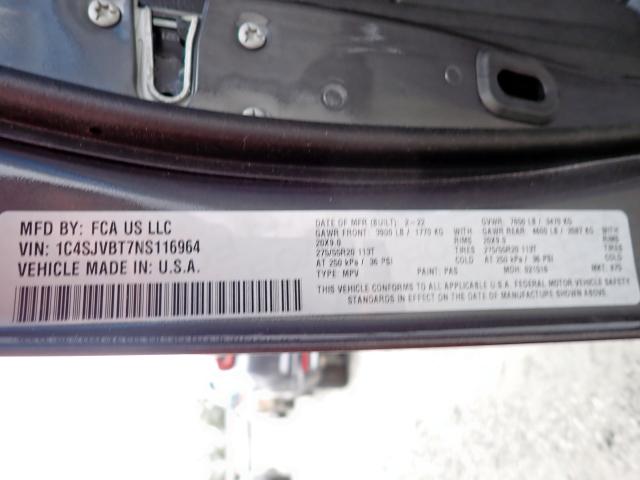 2022 JEEP WAGONEER S 1C4SJVBT7NS116964