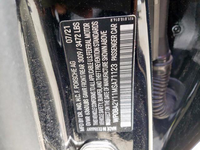 2021 PORSCHE TAYCAN CRO WP0BA2Y11MSA71123