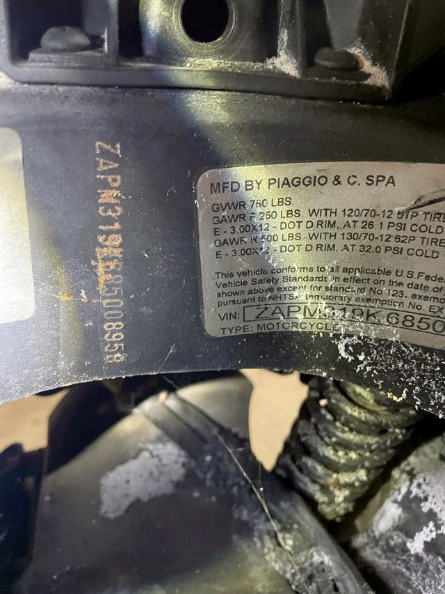 2008 VESPA GRANTURISM ZAPM319K685008958
