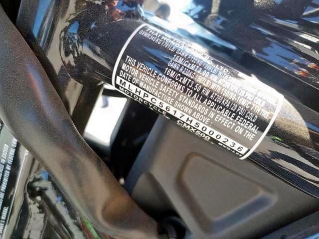2017 HONDA CMX500 MLHPC5617H5000236