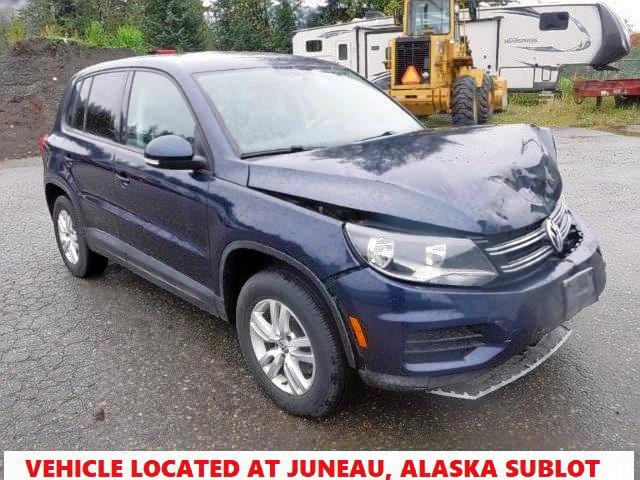 Salvage cars for sale from Copart Anchorage, AK: 2013 Volkswagen Tiguan S