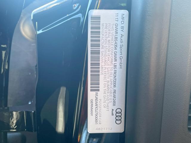 2018 AUDI R8 5.2 QUA WUAEAAFX3J7900691