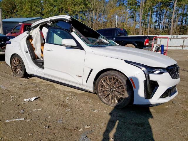 Salvage cars for sale from Copart Seaford, DE: 2022 Cadillac CT4-V Blac