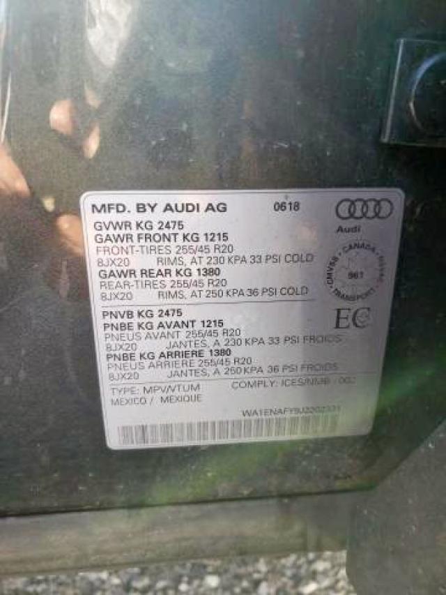 2018 AUDI Q5 PROGRES WA1ENAFY9J2202331
