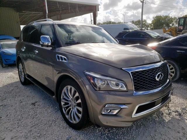 Salvage cars for sale at Homestead, FL auction: 2016 Infiniti QX80