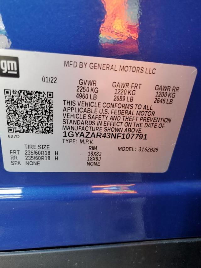 2022 CADILLAC XT4 LUXURY - 1GYAZAR43NF107791