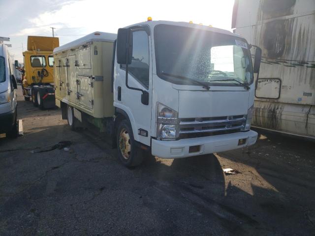 Salvage trucks for sale at Woodhaven, MI auction: 2013 Isuzu NPR HD