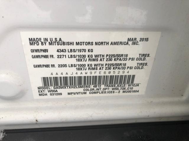 2015 MITSUBISHI RVR GT - 4A4AJ4AW9FE605294